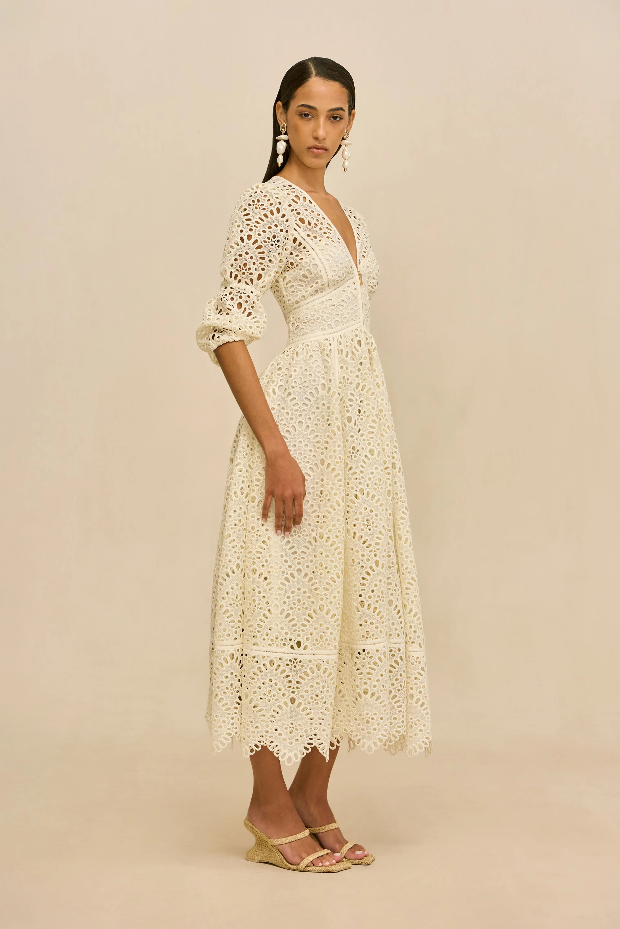 ROSALIND DRESS - OFF WHITE - Image 5