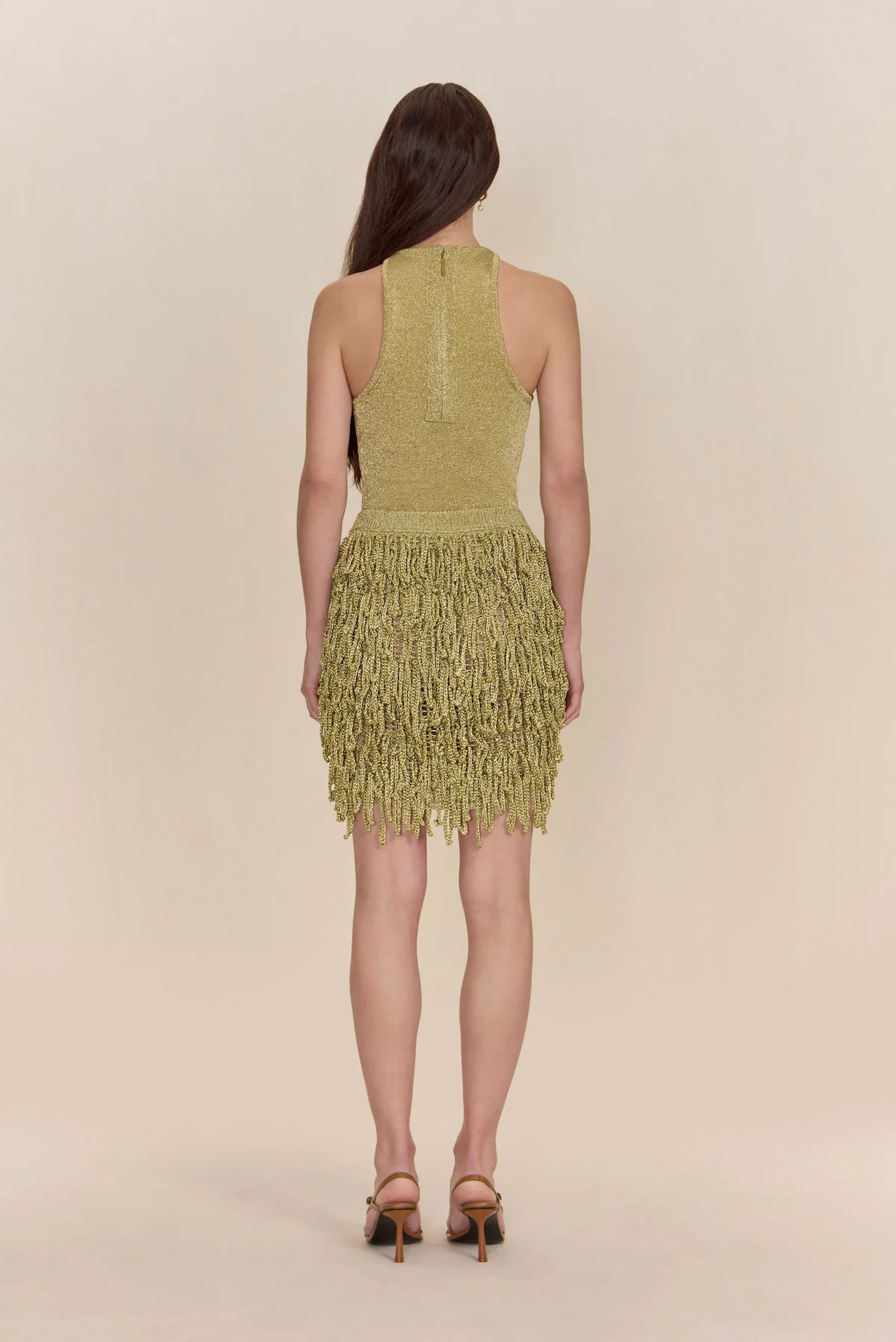 RUDY KNIT SKIRT - GOLD - Image 5