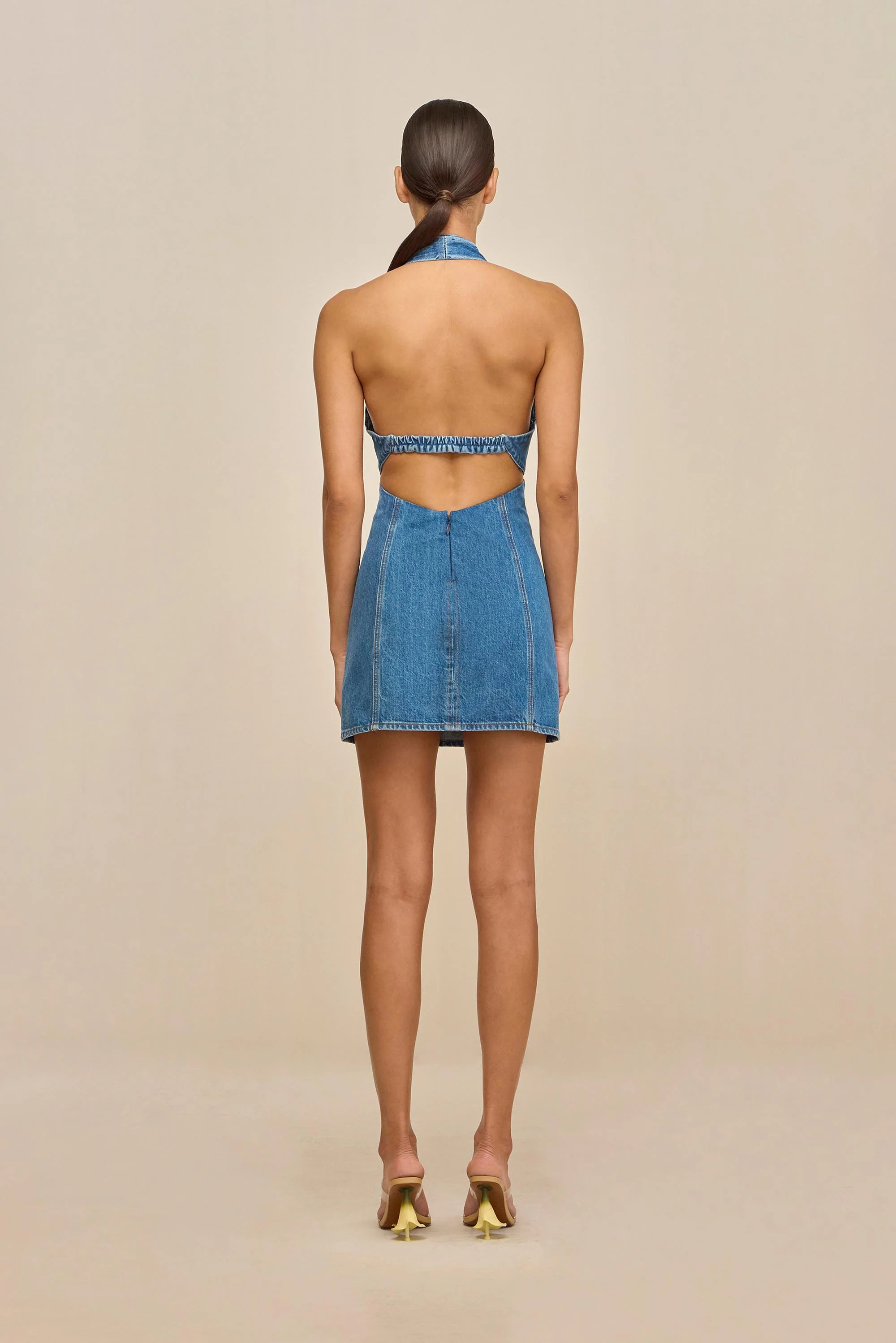 RUMI DRESS - MEDIUM STONE WASH - Image 5