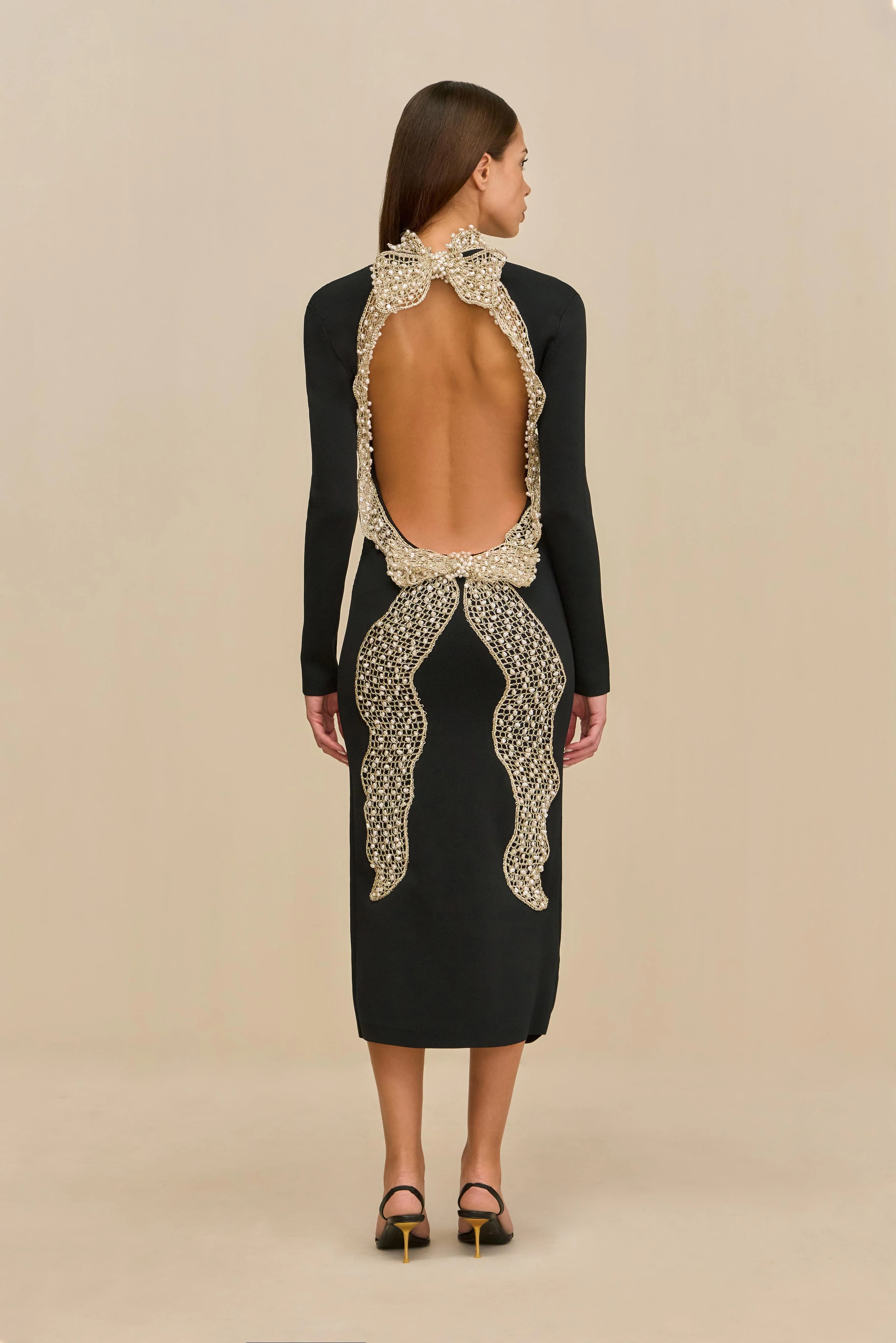 SHYLA KNIT DRESS - BLACK - Image 2