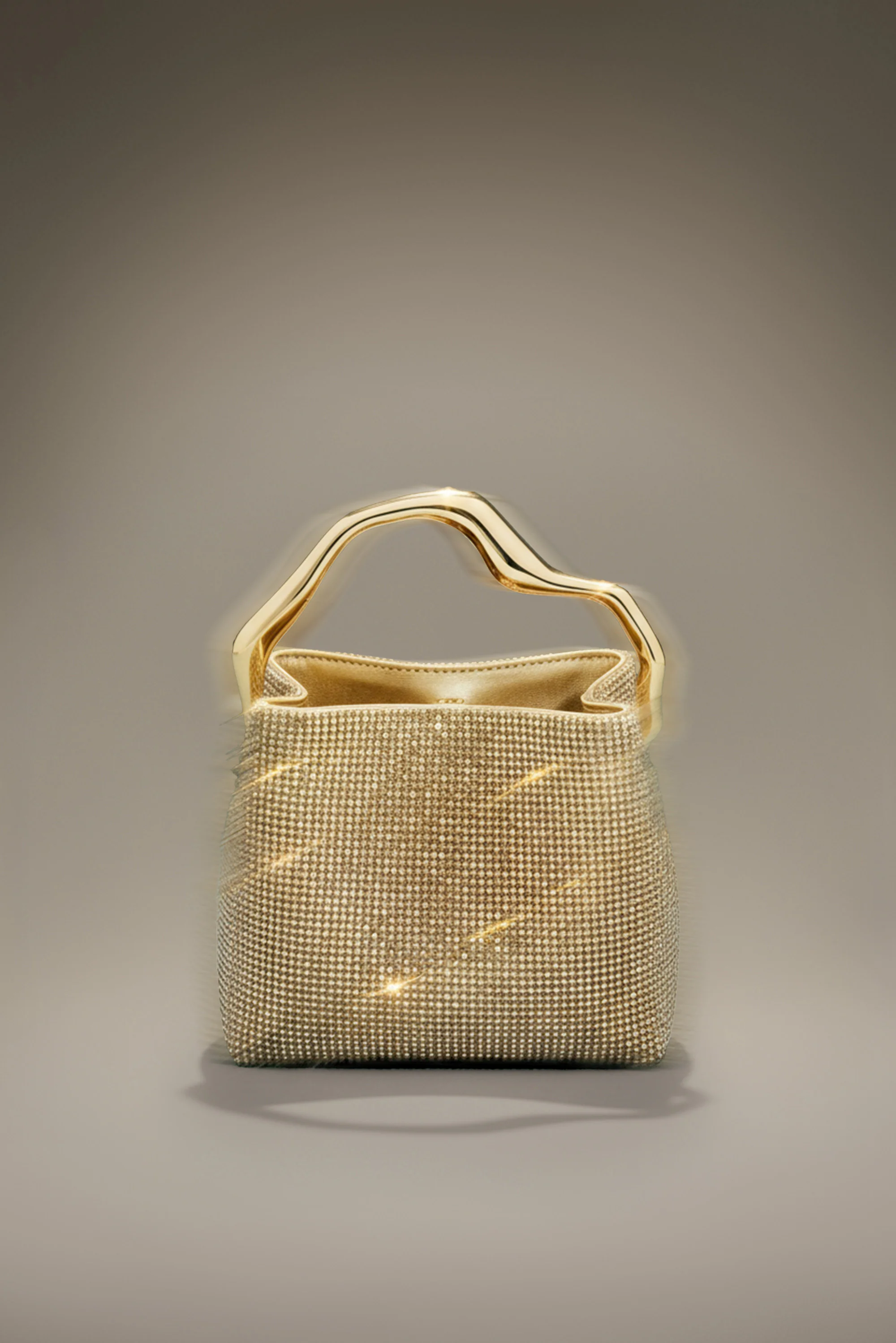 SOLENE MINI RHINESTONE BAG - SAND DOLLAR - Image 5