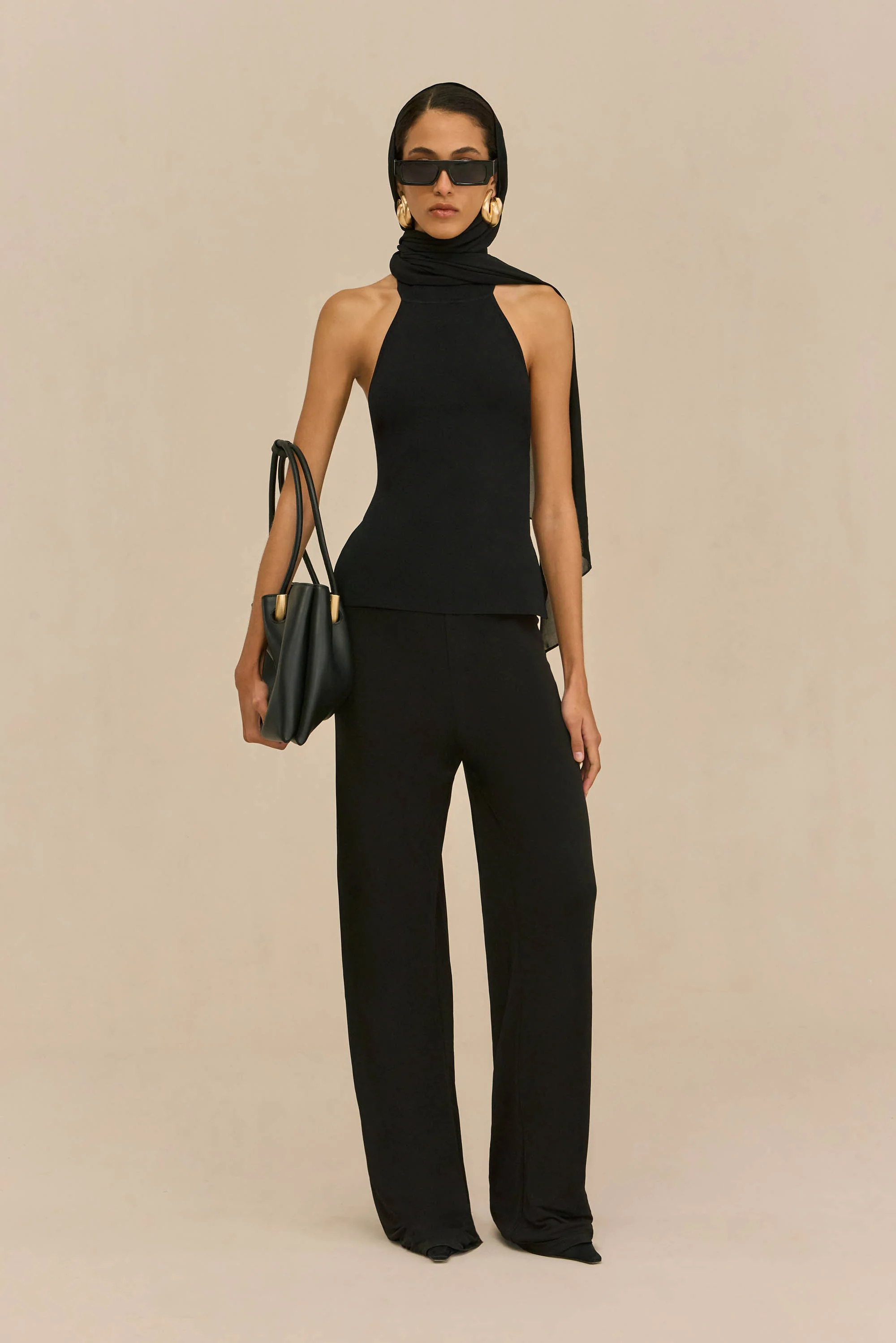 STACIE PANT - BLACK CREPE - Image 2