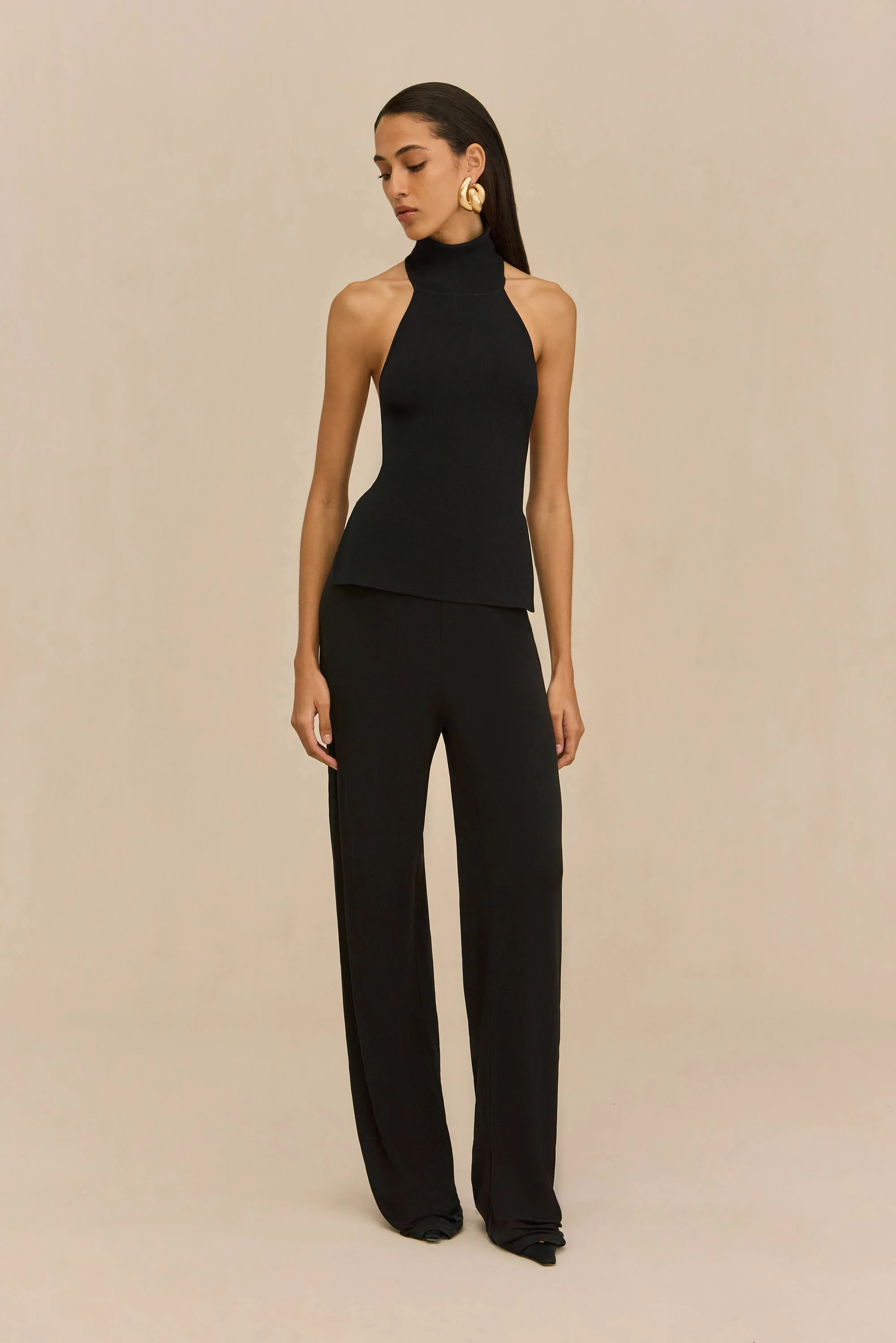 STACIE PANT - BLACK CREPE - Image 3