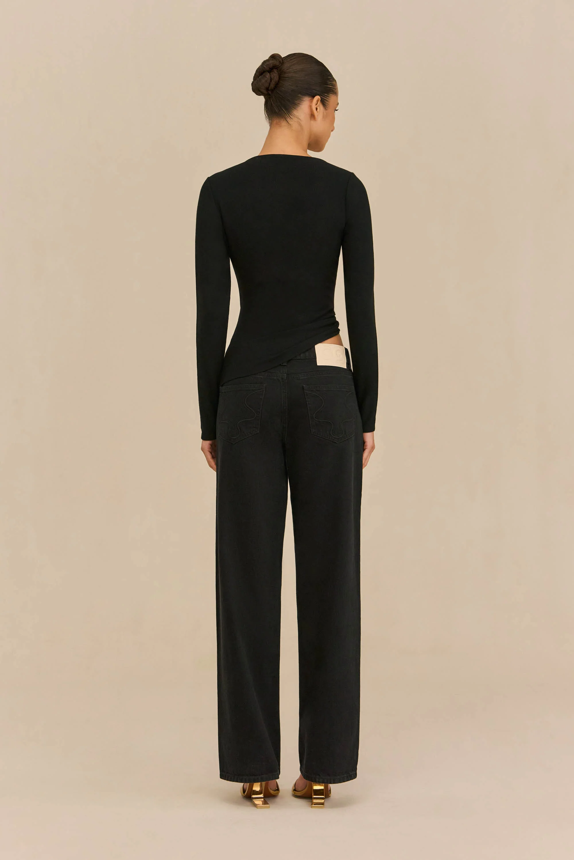 STASSI TOP - BLACK - Image 5