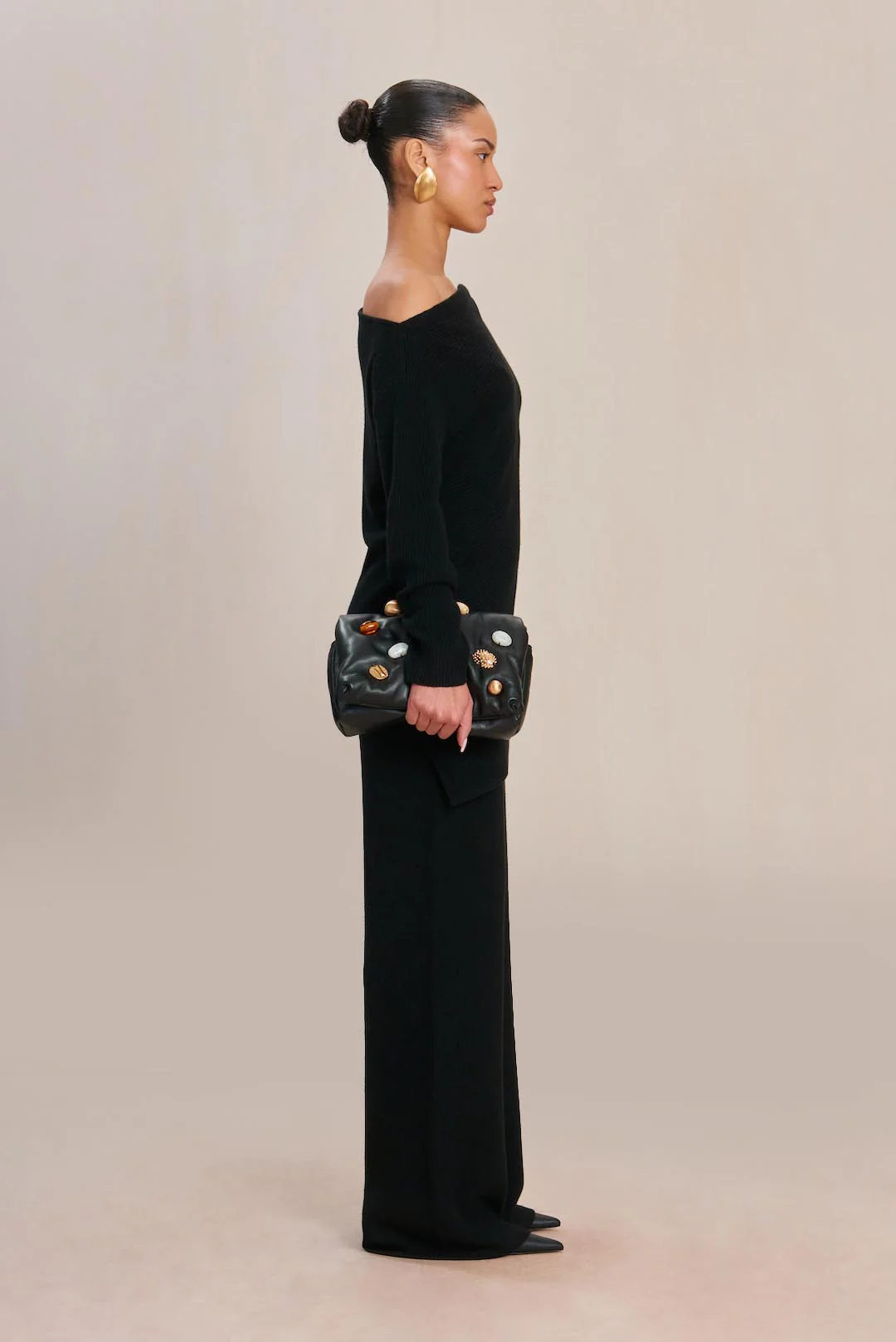 SUDI KNIT PANT - BLACK - Image 4