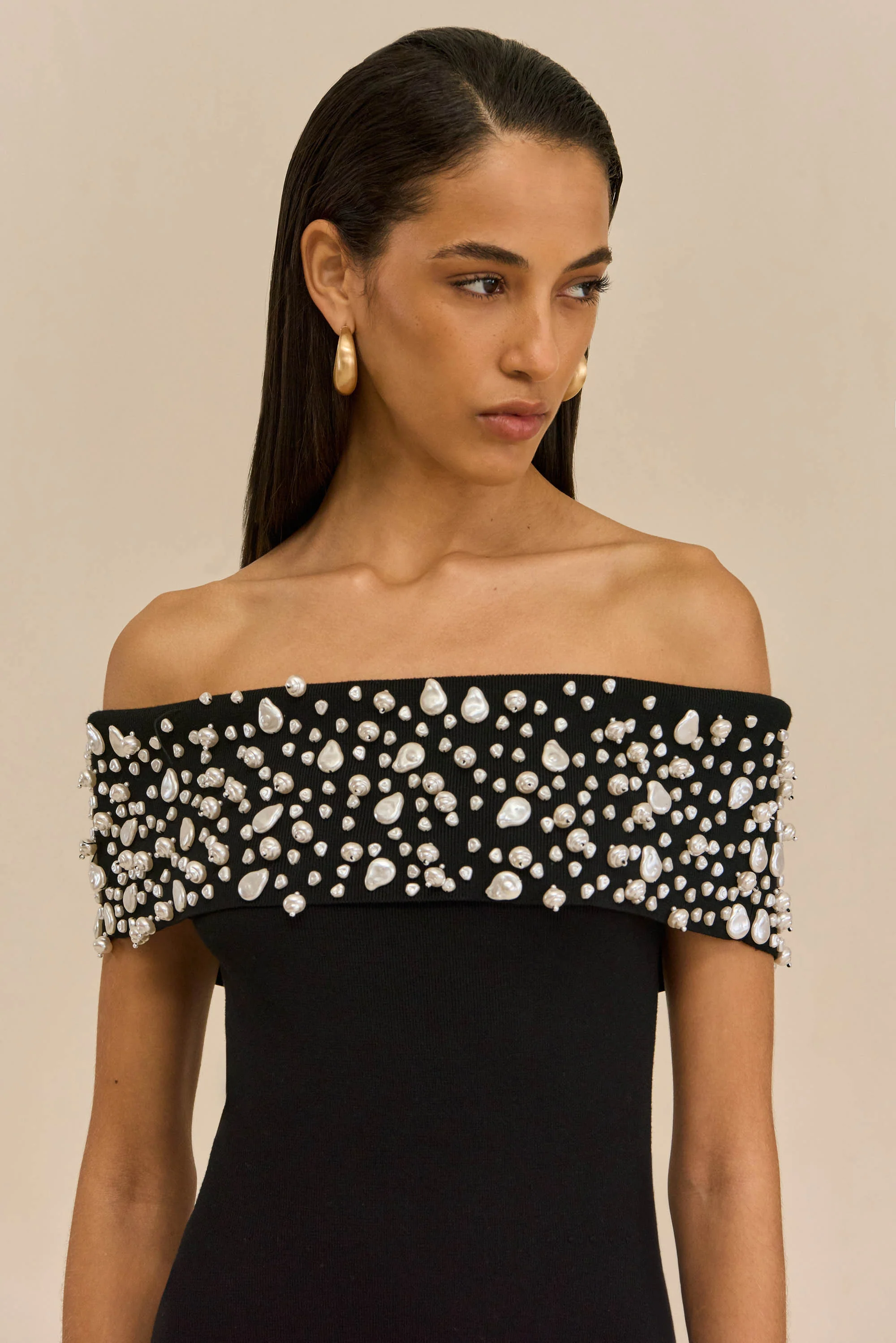 SUZIE KNIT DRESS - BLACK