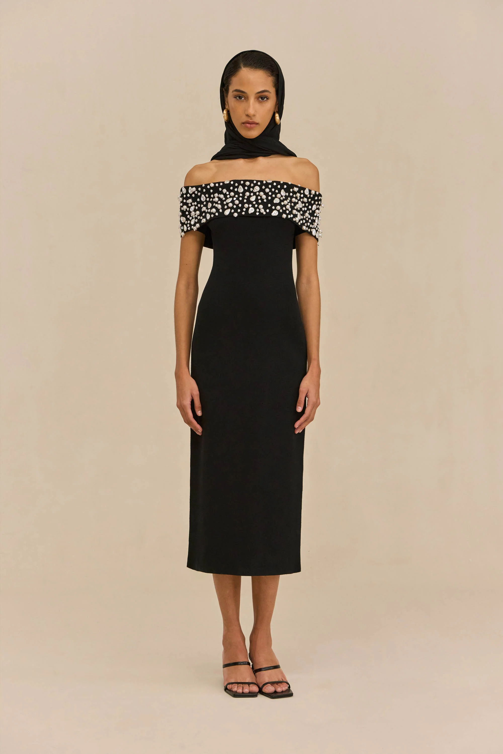 SUZIE KNIT DRESS - BLACK - Image 4