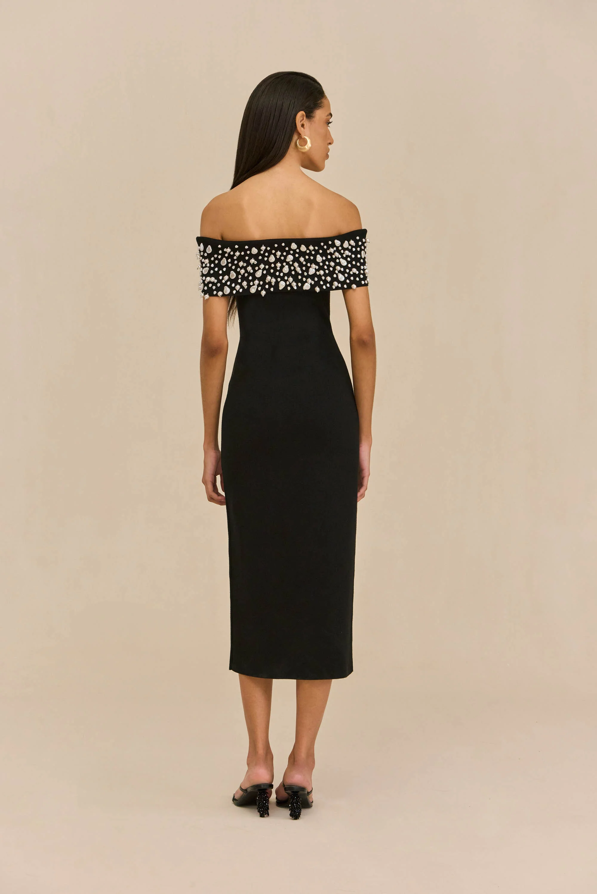 SUZIE KNIT DRESS - BLACK - Image 6
