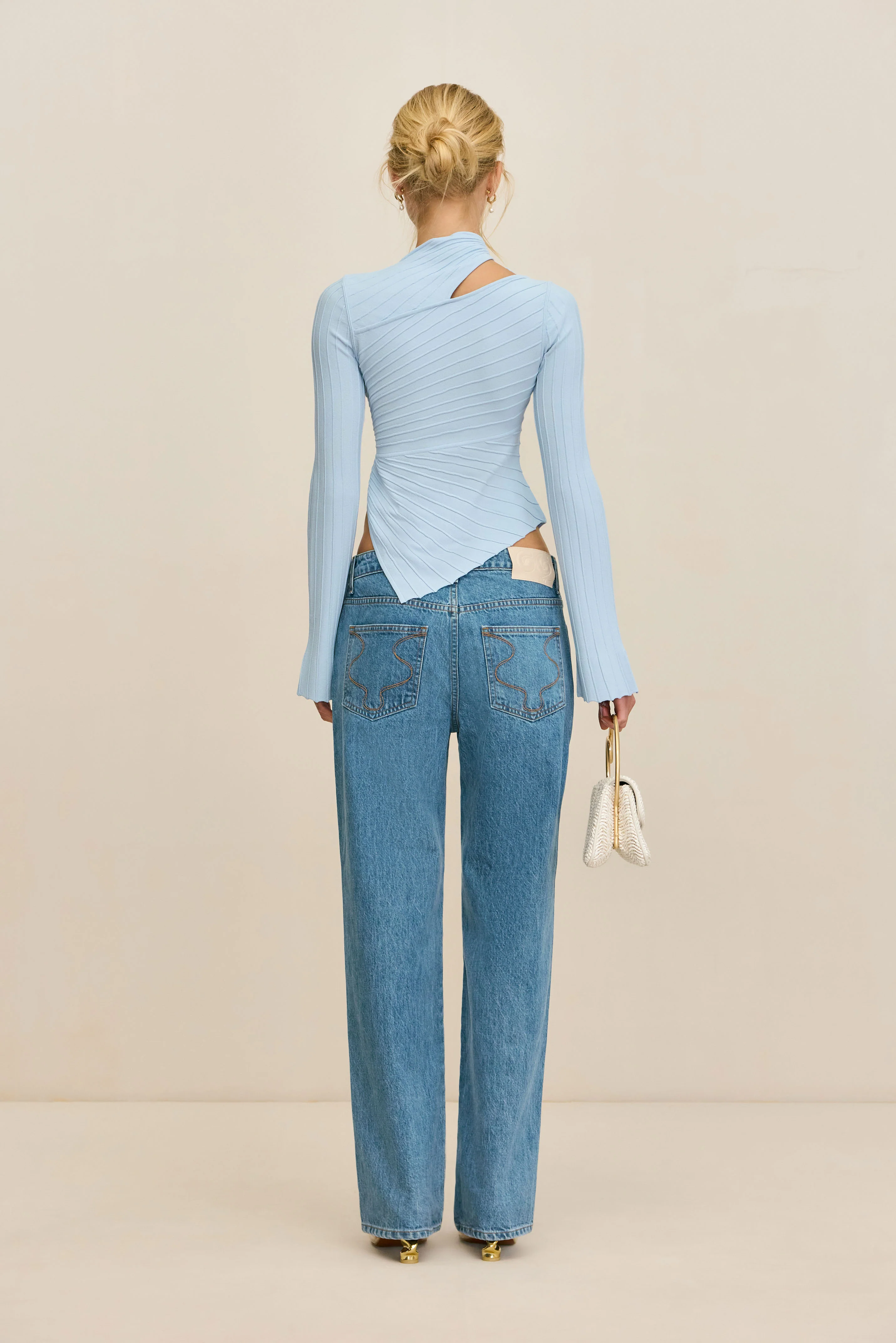 TAYLA KNIT TOP - COASTAL - Image 5