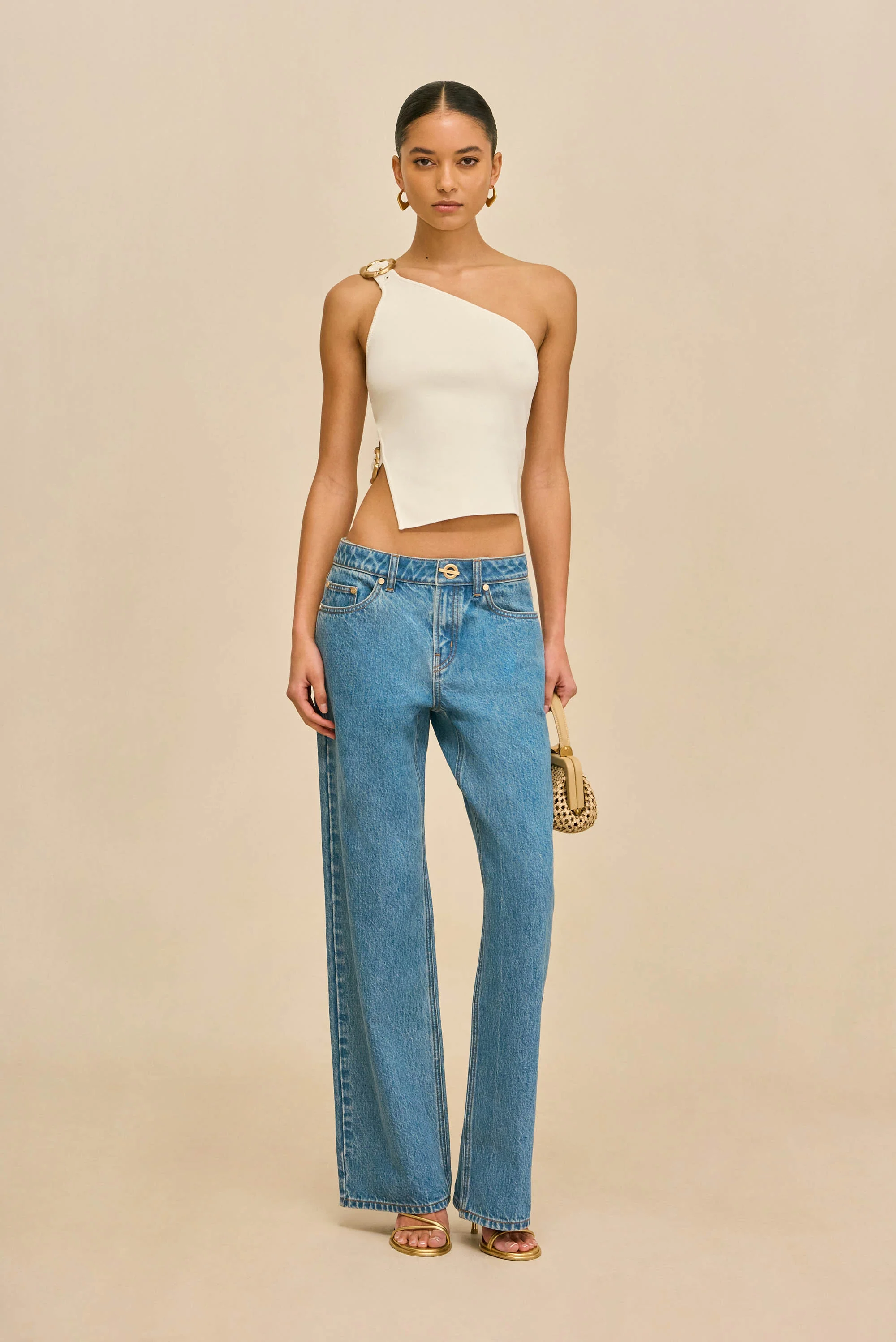 VALERIA KNIT TOP - OFF WHITE - Image 3