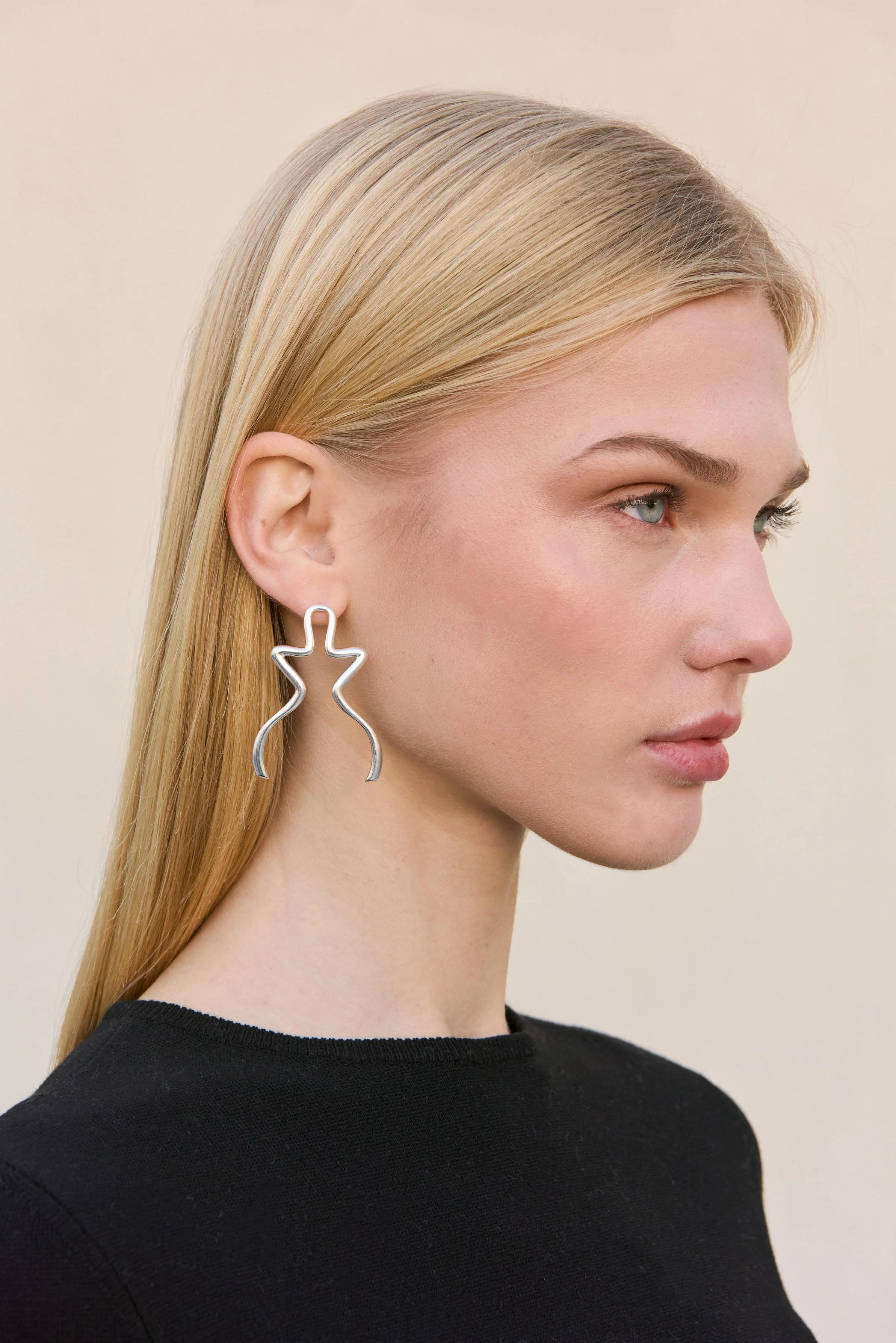 VALMA EARRING - ANTIQUE SILVER - Image 2