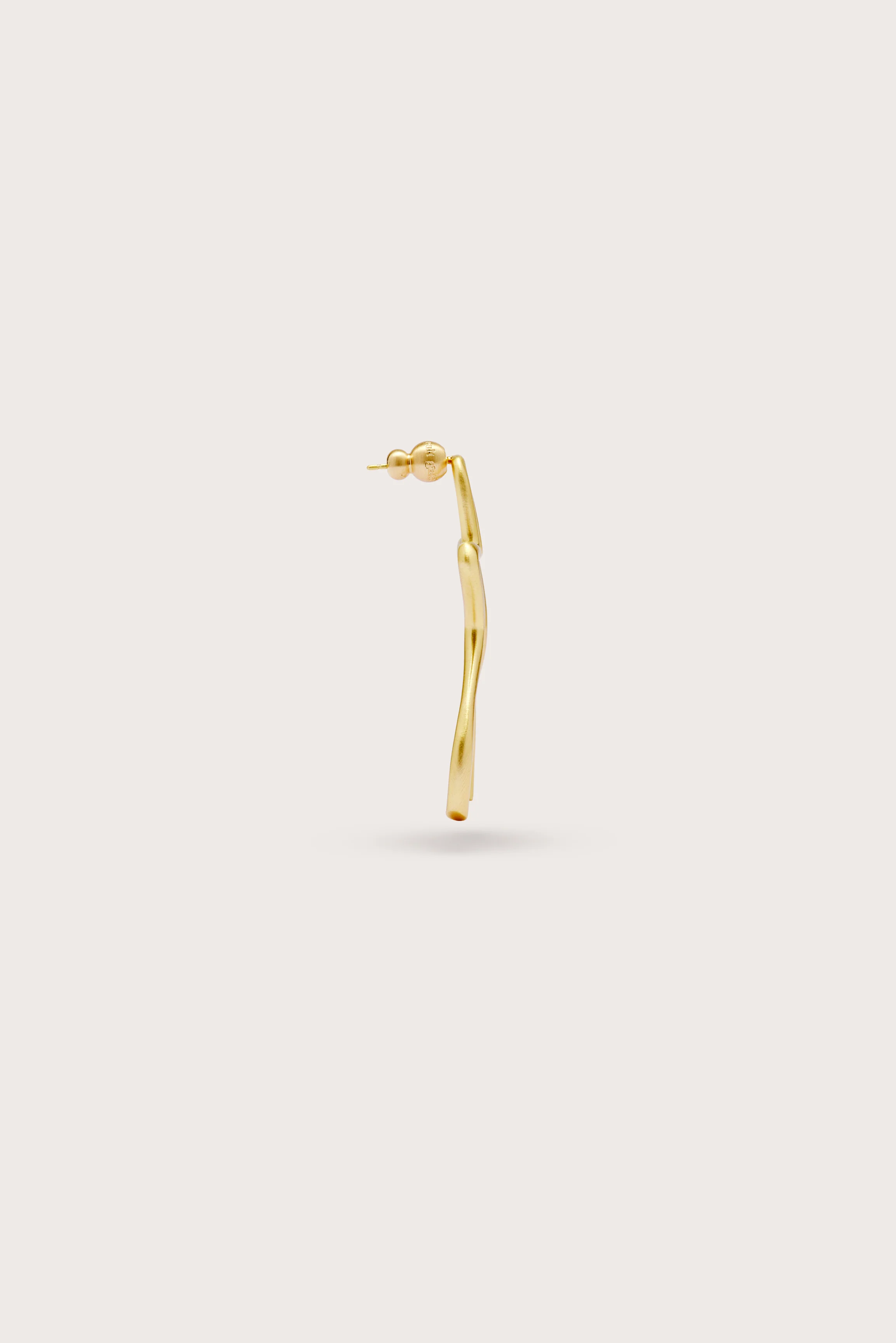 VALMA EARRING - BRUSHED BRASS - Image 3