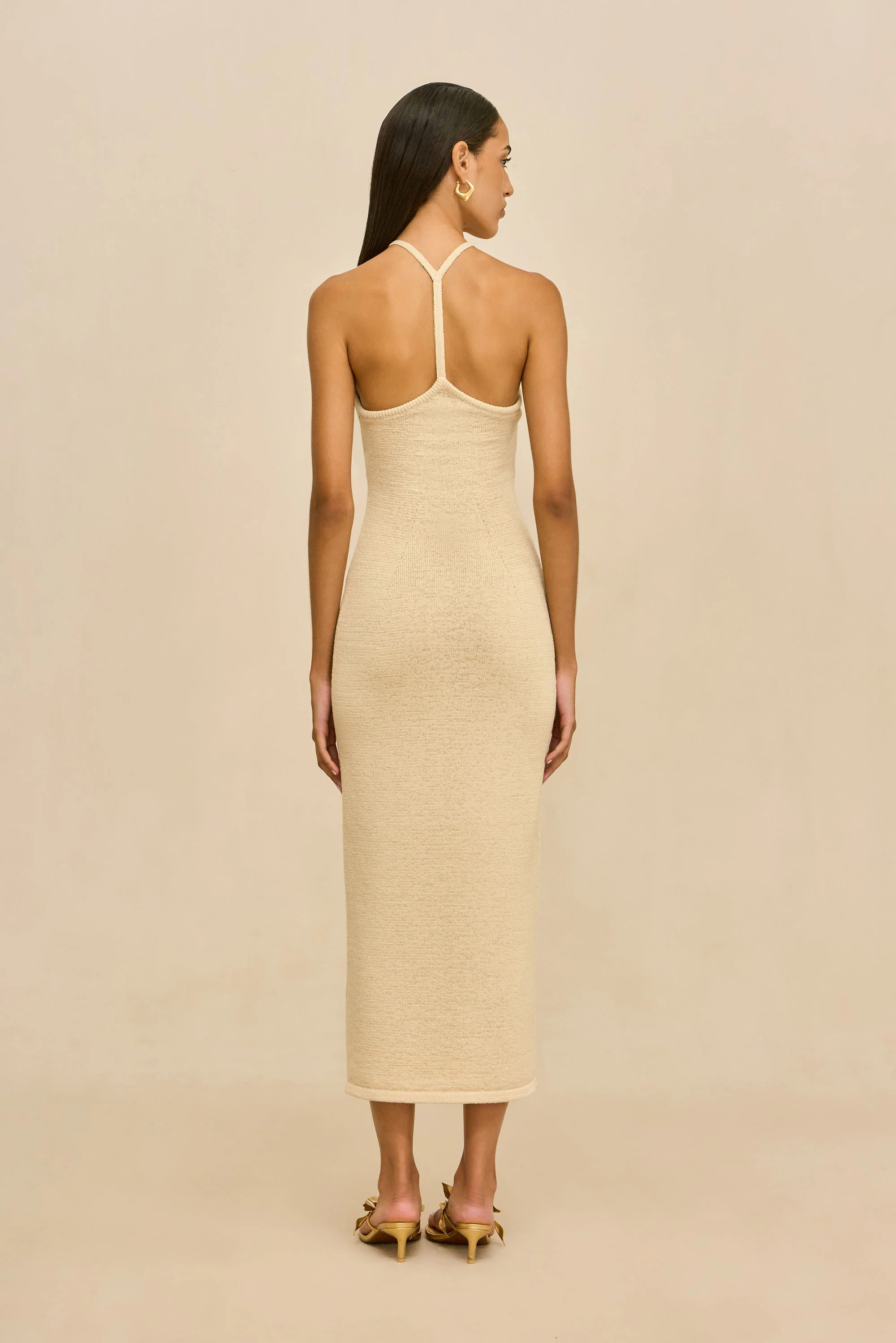 VALMA KNIT DRESS - BEACH - Image 6