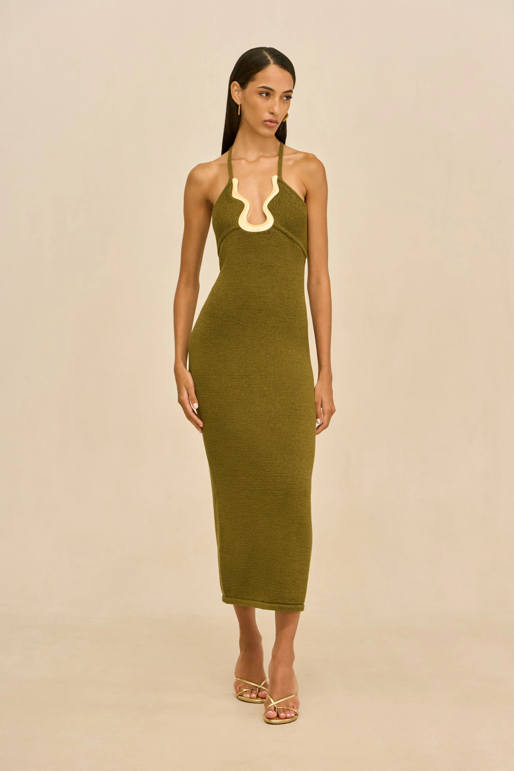 VALMA KNIT DRESS - SERPENT - Image 4