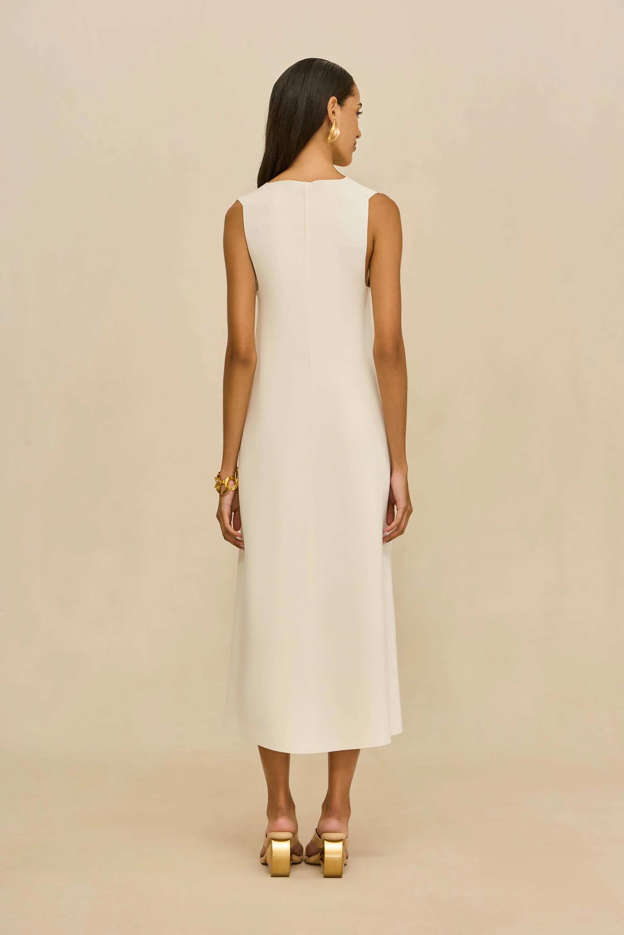 VIOLLET KNIT DRESS - OFF WHITE - Image 6