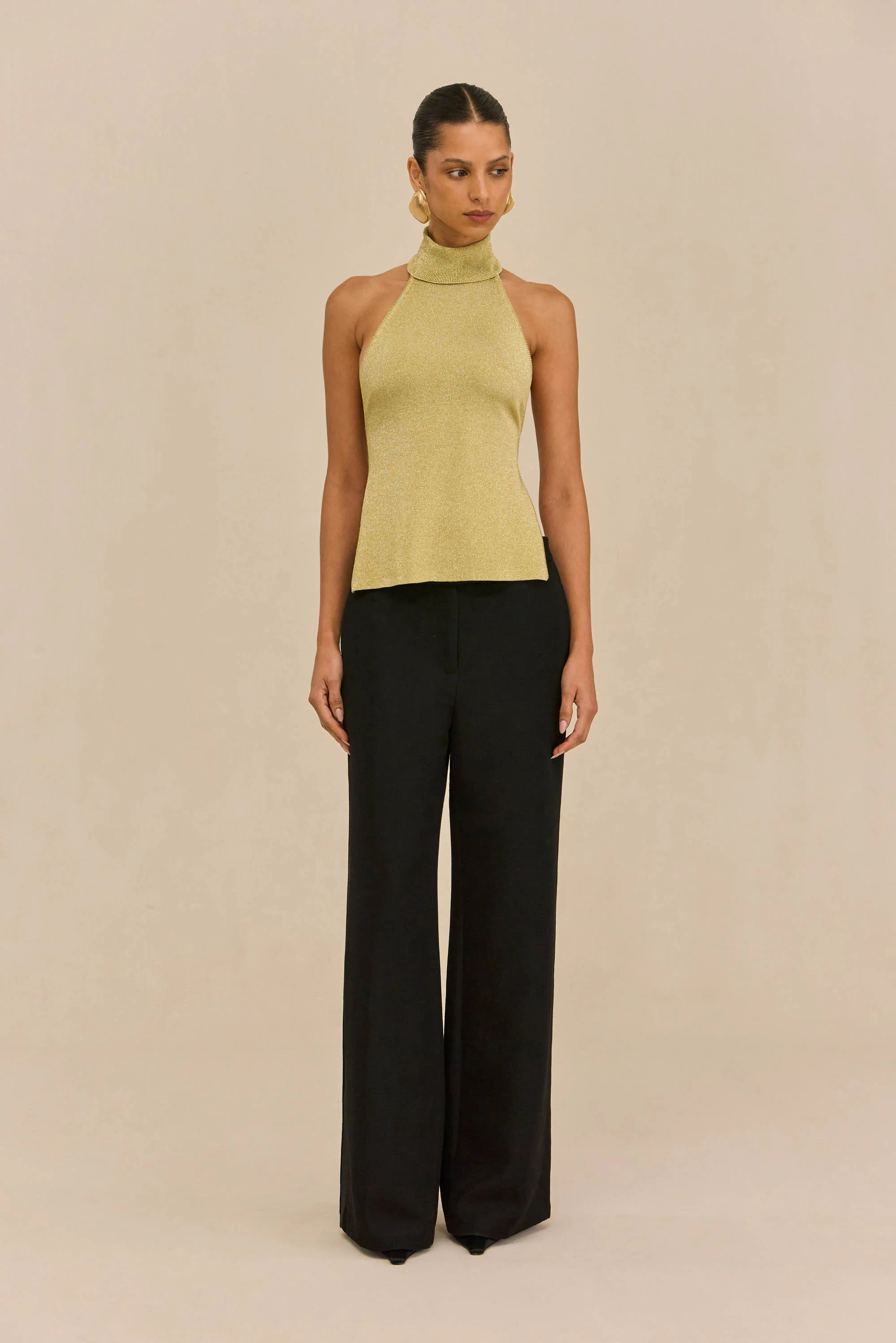 WAKE KNIT TOP - GOLD - Image 4