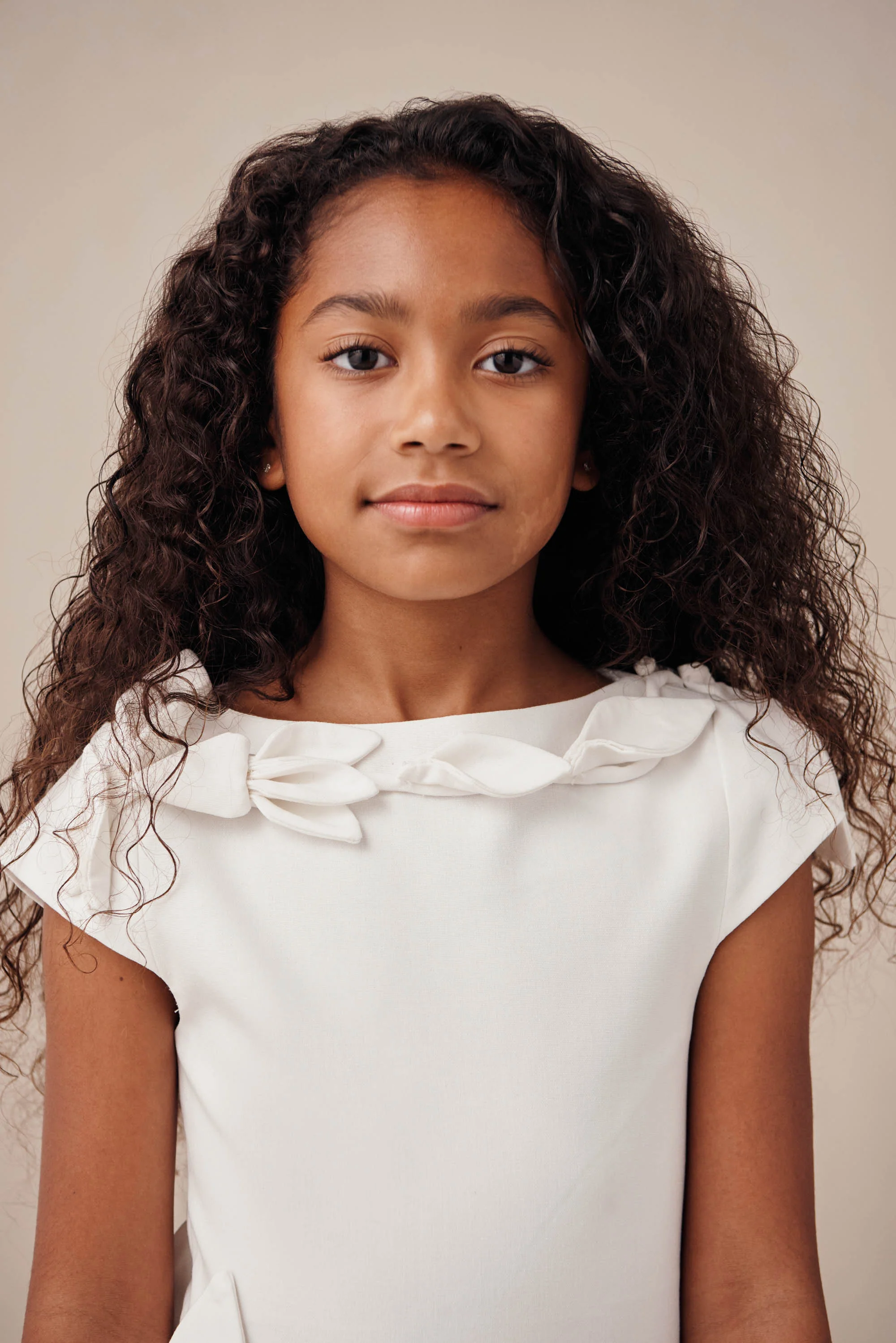 KIDS WISTERIA DRESS - OFF WHITE - Image 4