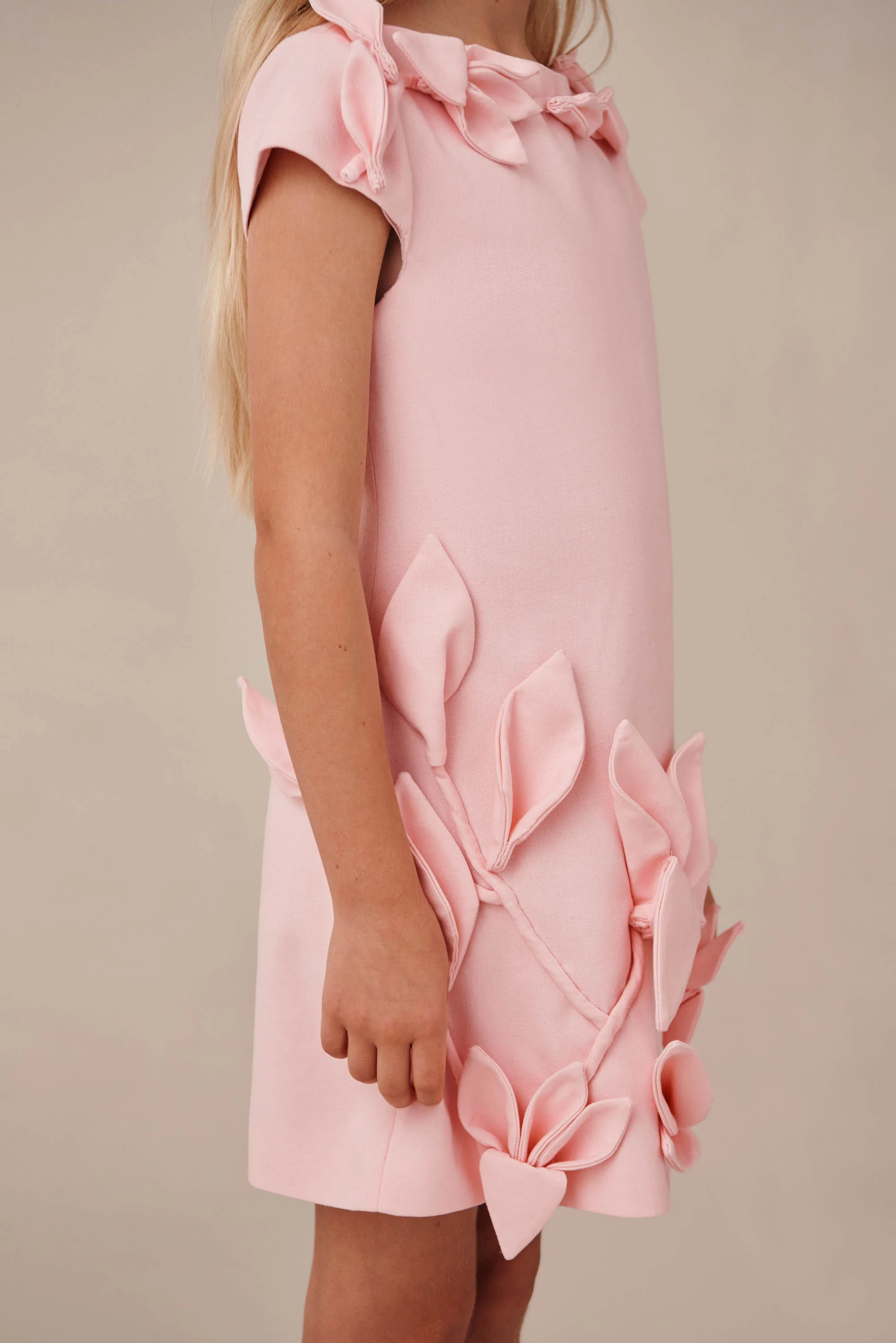 KIDS WISTERIA DRESS - PETAL PINK - Image 3